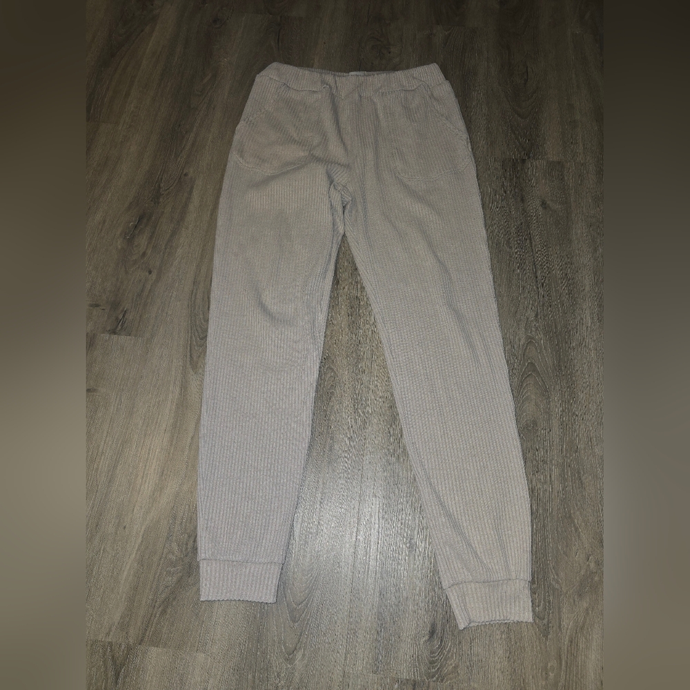 Allfenix | Beige Ribbed Sweatpants